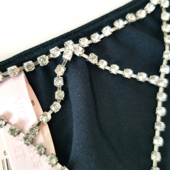Victoria's Secret Vintage Very Sexy Rhinestone Crystal Element Thong Panty NWT - Picture 5 of 13